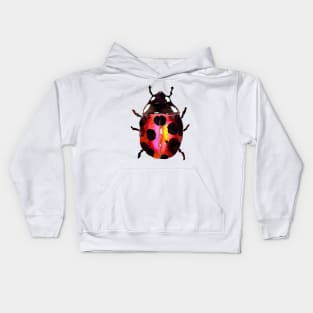 Watercolor Ladybug Kids Hoodie